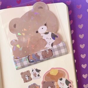 Bear and friends sticker flakes